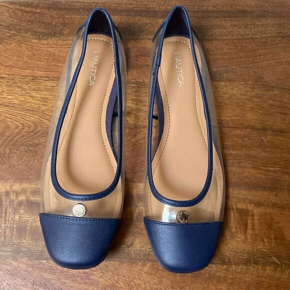 Nautica Clear Ballet Flats Blue New Size 8.5 - Picture 7 of 10